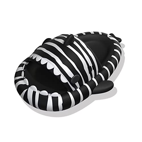 GULAKY Cloud Shark Slides Pillow Slippers Damen/Herren Hausschuhe Unisex Badeschuhe für Sommer,Zebra,40.41 von GULAKY