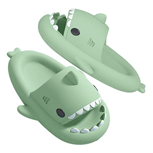 GULAKY Cloud Shark Slides Pillow Slippers Damen /Herren Hausschuhe Unisex Badeschuhe für Sommer,Matcha-Grün,36.37 von GULAKY