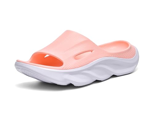 GULAKY Orthopädische Sandalen Damen Orthopedic Slippers Women Fußgewölbestütze Herren Cloud Recovery Pillow Slides Badeschuhe Hausschuhe,Pink White,M3 von GULAKY