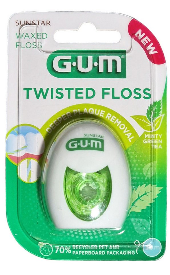 GUM Zahnseide GUM Twisted Floss 30m Zahnseide von GUM
