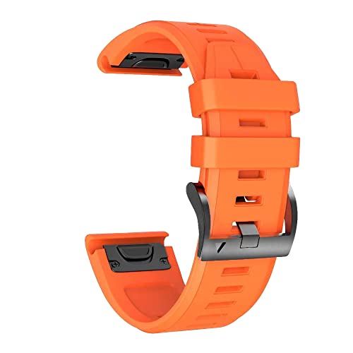 GUMMMY Ersatz-Smartwatch-Armband für Garmin Fenix 7, 7X, 6, 6X, Pro, 5X, 5 Plus, 3HR, Epix, Schnellverschluss-Armband aus Silikon, 22mm Width, Achat von GUMMMY