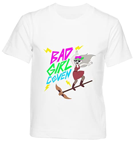 Bad Girl Coven Owl House Weißes T-Shirt Kinder Jungen Mädchen Kurzarm Rundem Hals White Kids Boys Girls L von GUNMANTOR