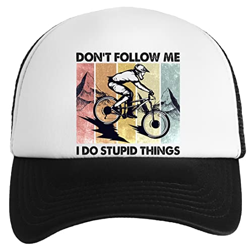 Downhill Don't Follow Me I Do Stupid Things Jungen Mädchen Baseball Classic Kappe Unisex Einstellbarer Snapback Kids Boys Girls Cap von GUNMANTOR