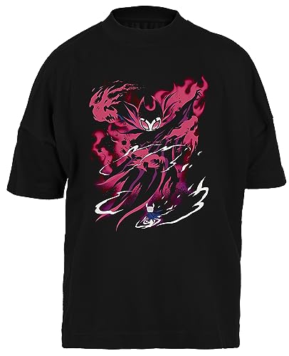 Erpgroup Hollow Knight Schwarz Baggy T-Shirt Herren Damen Unisex Kurze Black Ärmel Mens Womens von GUNMANTOR