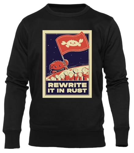 GUNMANTOR Rewrite It In Rust - Rust Programming Language Schwarz Sweater Herren Damen Unisex Langarm Ärmel Rundem Hals Black Jumper Mens Womens GUNMANTOR Rewrite It In Rust - Rust Programming Language Schwarz Sweater Herren Damen Unisex Langarm Ärmel Rundem Hals Black Jumper Mens Womens von GUNMANTOR
