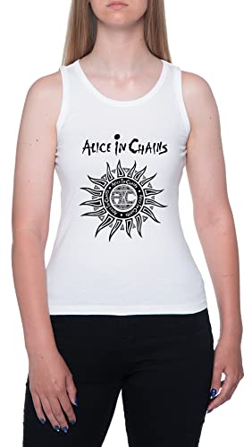 GUNMANTOR Vintage Alice In Chains Sun Faded Weißes Tank Top Damen ärmellos White Womens M von GUNMANTOR