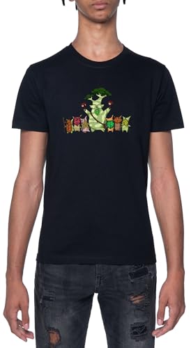 Hestu and The Koroks! Schwarz T-Shirt Herren Mit Kurzen Ärmeln Und Rundem Hals Black Mens von GUNMANTOR