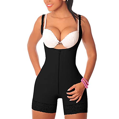 Damen Große Größen Miederbody Shaping Bodysuits Stark Formend Bauchweg Body Shaper Figurformende Body Shapewear Bodyshape Nahtlos Slimming Unterwäsche Taillenmieder Formende Bodys mit Bein von GUOCU