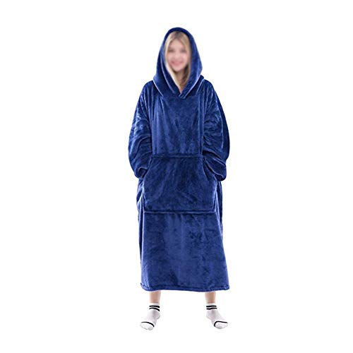 Decke Pullover Hoodie 2 In 1 Sweatshirt Decke Süße Warme Bequeme Plüsch Dicke Tv-Sofa Mit Kapuze Decken Mit Ärmeln Robe Nachtwäsche Für Erwachsene Männer Frauen,Einheitsgröße,Blau 2,Einheitsgröße Decke Pullover Hoodie 2 In 1 Sweatshirt Decke Süße Warme Bequeme Plüsch Dicke Tv-Sofa Mit Kapuze Decken Mit Ärmeln Robe Nachtwäsche Für Erwachsene Männer Frauen,Einheitsgröße,Blau 2,Einheitsgröße von GUOCU
