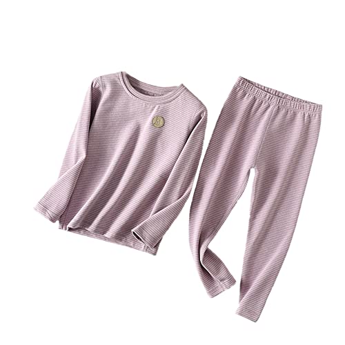 Thermo Unterwäsche Set für Mädchen,Kinder Thermounterwäsche Set,Thermo Unterhemd+Lange Unterhose Skiunterwäsche Funktionsunterwäsche Sets Warmer Schlafanzug für Jungen Stil G 150 von GUOCU