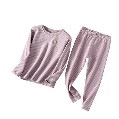 Thermo Unterwäsche Set für Mädchen,Kinder Thermounterwäsche Set,Thermo Unterhemd+Lange Unterhose Skiunterwäsche Funktionsunterwäsche Sets Warmer Schlafanzug für Jungen Stil G 170 von GUOCU