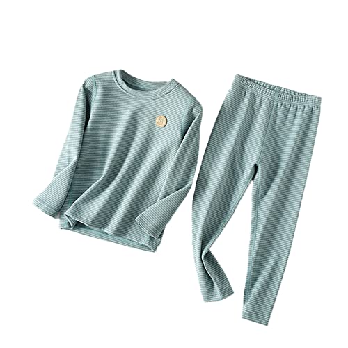 Thermo Unterwäsche Set für Mädchen,Kinder Thermounterwäsche Set,Thermo Unterhemd+Lange Unterhose Skiunterwäsche Funktionsunterwäsche Sets Warmer Schlafanzug für Jungen Stil H 180 von GUOCU