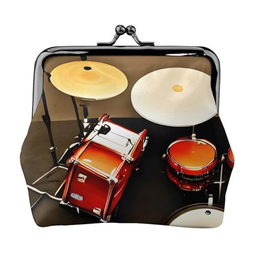 Drum Set-Standard Print Kompakte Münzbörse 11,5 x 10,5 cm Niedliche Mini-Geldbörse mit Kuss-Lock Wasserdichte Tasche Drum Set-Standard Print Kompakte Münzbörse 11,5 x 10,5 cm Niedliche Mini-Geldbörse mit Kuss-Lock Wasserdichte Tasche von GUOLGP