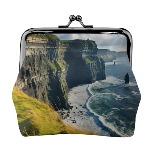 Ireland Outdoors County Clare The Cliffs Print Compact Coin Purse 11.5x10.5cm Cute Mini Wallet with Kiss Lock Waterproof Pouch Ireland Outdoors County Clare The Cliffs Print Compact Coin Purse 11.5x10.5cm Cute Mini Wallet with Kiss Lock Waterproof Pouch von GUOLGP