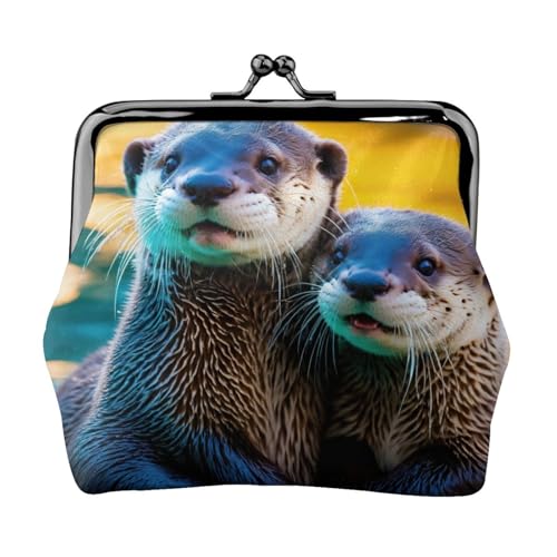 Kompakte Münzgeldbörse mit Tiermotiv, 11,5 x 10,5 cm, niedliche Mini-Geldbörse mit Kussverschluss, wasserdichte Tasche von GUOLGP