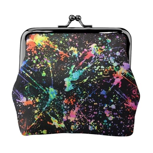 Kompakte Münzgeldbörse mit buntem Farbstandard-Druck, 11,5 x 10,5 cm, niedliche Mini-Geldbörse mit Kussverschluss, wasserdichte Tasche Kompakte Münzgeldbörse mit buntem Farbstandard-Druck, 11,5 x 10,5 cm, niedliche Mini-Geldbörse mit Kussverschluss, wasserdichte Tasche von GUOLGP