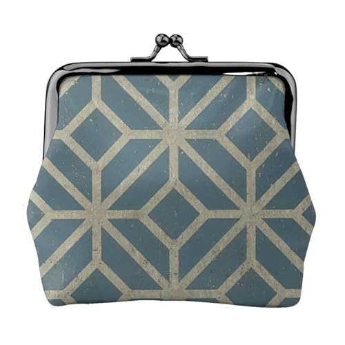 Kompakte Münzgeldbörse mit korallenfarbenem Muster, 11,5 x 10,5 cm, niedliche Mini-Geldbörse mit Kussverschluss, wasserdichte Tasche von GUOLGP