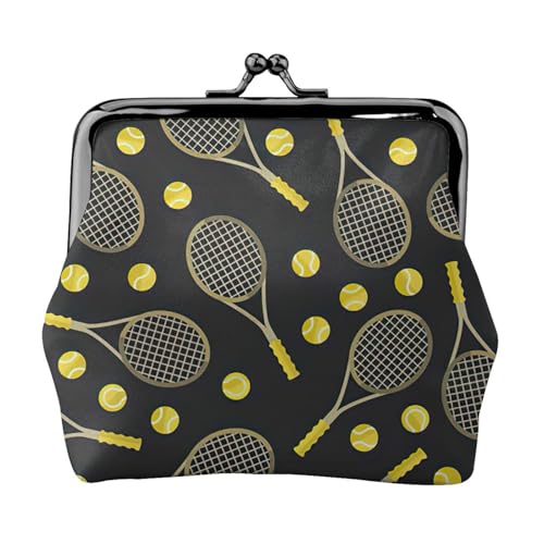 Lustige Geldbörse für Tennisschläger und Tennisbälle, bedruckt, kompakt, 11,5 x 10,5 cm, niedliche Mini-Geldbörse mit Kussverschluss, wasserdichte Tasche Lustige Geldbörse für Tennisschläger und Tennisbälle, bedruckt, kompakt, 11,5 x 10,5 cm, niedliche Mini-Geldbörse mit Kussverschluss, wasserdichte Tasche von GUOLGP
