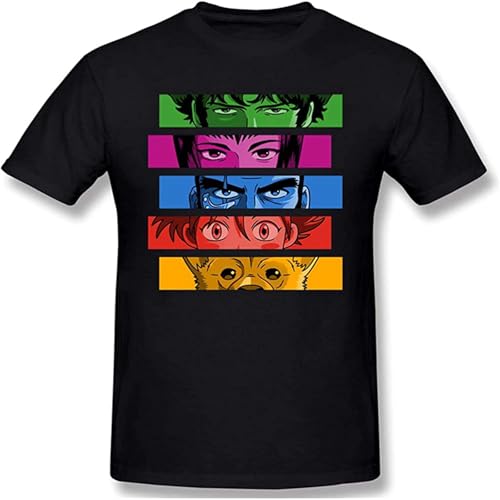 Cowboy-Bebop T Shirt Men's Leisure Round Neck Top Shirts Size XL von GUOXIAOXI
