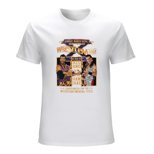 Wrestlemania 10 Shawn Michaels Vs Razor Ramon Poster Mens Shirt Unisex Funny Size XL von GUOXIAOXI