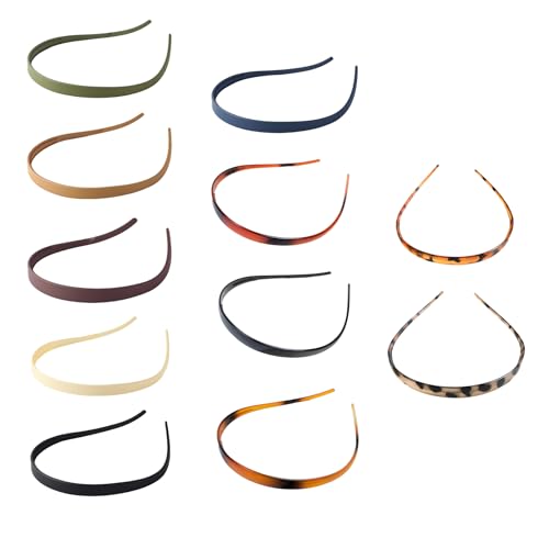 GUOYOU 11 Stück Haarreifen Damen Rutschfest mit Zähnen Haarreif Flex ohne Druck Haarreifen für Brillenträger Mattes Finish Zickzack Haarreif Make Up Frisurenhilfe für Sport Fitness Tägliches von GUOYOU