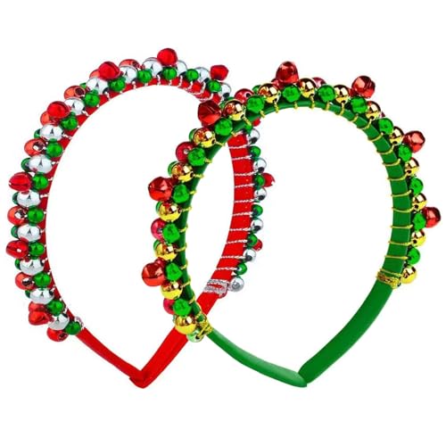 GUOYOU 2 Stück Weihnachts Haarreif mit Glöckchen Haarreif Weihnachten Rot Grün Weihnachts Haarschmuck Haarspangen Weihnachten für Kinder Erwachsene Kopfschmuck Tägliche Party Weihnachtsfeiern Cosplay GUOYOU 2 Stück Weihnachts Haarreif mit Glöckchen Haarreif Weihnachten Rot Grün Weihnachts Haarschmuck Haarspangen Weihnachten für Kinder Erwachsene Kopfschmuck Tägliche Party Weihnachtsfeiern Cosplay von GUOYOU