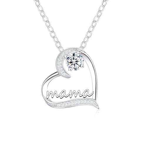 GUOYU Halskette für Mama,Muttertagsgeschenk,Geschenk für Mama,Mama Halskette Damen Mutter Kette Schmuck Muttertag geschenk Geburtstagsgeschenk Jubiläumsgeschenk Dankbare Geschenke für Mama (1) von GUOYU