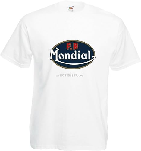 ERSI FB Mondial T-Shirt Biker Motorcycle Rider Various Sizes Colours White L von GUOZHONGTIAN