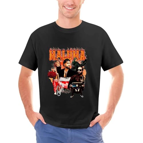 GUOZHONGTIAN Vintage-Maluma-Shirt-Maluma-Bootleg-Shirt-Retro-Maluma-Shirt-For-Fan-Maluma-Unisex-Y2k-ClothingMaluma-Fan Black XXL von GUOZHONGTIAN