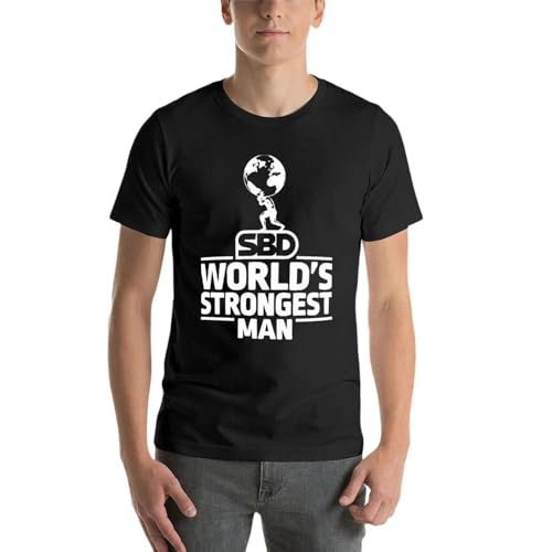 GUOZHONGTIAN Worlds-Strongest-Man-Replica-2020-Oversized-Tshirt-Branded-Mens-Clothing-100-Cotton-Streetwear-Plus-Size-Tops Black XXL von GUOZHONGTIAN