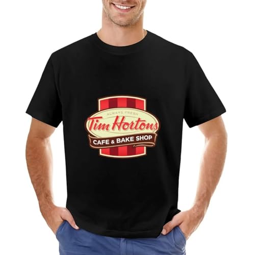 Tim-Hortons-Canadian-Coffee-Chain-Design-T-Shirt-Funny-t-Shirts-Anime-Clothes-Men-Long-Sleeve Black XXL von GUOZHONGTIAN