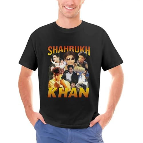 Vintage-Shahrukh-Khan-T-Shirt-Retro-Design-for-Bollywood-Fans Black 3XL Vintage-Shahrukh-Khan-T-Shirt-Retro-Design-for-Bollywood-Fans Black 3XL von GUOZHONGTIAN