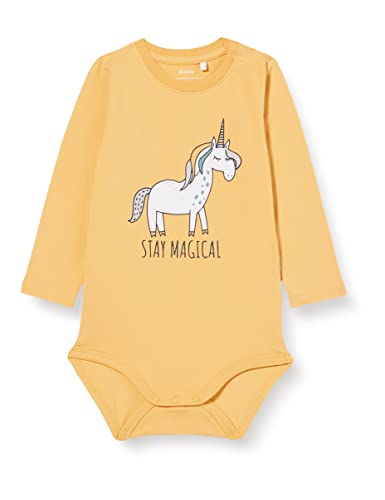 GUPPY BABY Mädchen ZBFLOTTA LS Body, Golden Apricot, 62 von GUPPY BABY