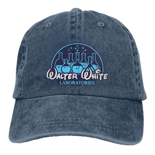 GUPUOOU Klassische Walter White Laboratories Breaking The Bad Baseballkappe Unisex-Stil Distressed Washed Kopfbedeckung Outdoor Workouts Caps Hut Baumwolle, für alle Jahreszeiten von GUPUOOU