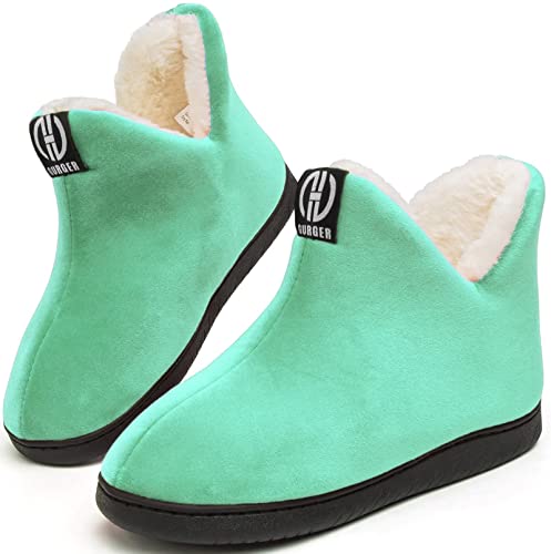 GURGER Hausstiefel Damen Plüsch Hüttenschuhe Gefüttert Herren Warm Hausschuhe Hohe Winter Hüttenstiefel Pantoffeln Slipper Feste Sohle für Frauen Gr. 36 37 Grün GURGER Hausstiefel Damen Plüsch Hüttenschuhe Gefüttert Herren Warm Hausschuhe Hohe Winter Hüttenstiefel Pantoffeln Slipper Feste Sohle für Frauen Gr. 36 37 Grün von GURGER