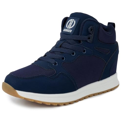 GURGER Sneakers Damen Keilabsatz Plateau Mode Turnschuhe Wedges Sportschuhe Freizeitschuhe für Frauen Blau Größe 39 von GURGER