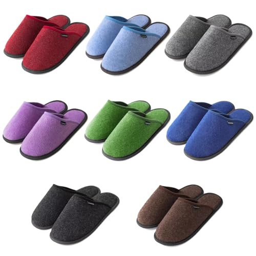 GURGER Unisex Gästehausschuhe Set Waschbar Antirutsch Hochwertige Filz Gästepantoffeln Hausschuhe für Gäste Set, 8er Set GURGER Unisex Gästehausschuhe Set Waschbar Antirutsch Hochwertige Filz Gästepantoffeln Hausschuhe für Gäste Set, 8er Set von GURGER