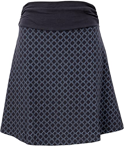 GURU SHOP A-Linien Rock aus Bio-Baumwolle, Minirock, Dunkelblau, Size:S (36) von GURU SHOP