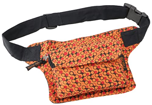 GURU SHOP Bedruckte Stoff Sidebag & Gürteltasche, Farbenfrohe Bauchtasche, Hüfttasche - Orange, Herren/Damen, Baumwolle, Size:One Size, 15x20x5 cm, Festival- Bauchtasche Hippie von GURU SHOP