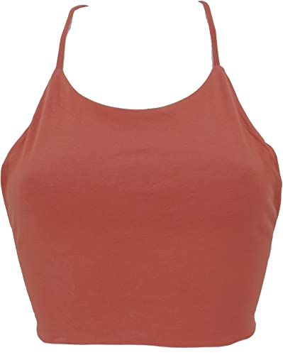 GURU SHOP Bikini Top aus Bio-Baumwolle, Top, Pixi Top, Yogatop, Bindetop, Damen, Rostorange, Size:38 von GURU SHOP