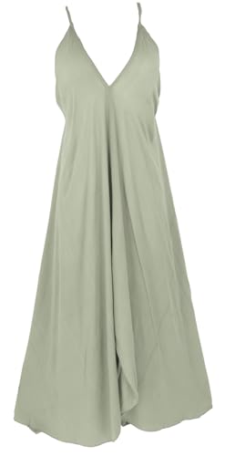 GURU SHOP Boho Sommerkleid, Magic Dress, Strandkleid, Maxikleid - Pistazie, Damen, Synthetisch von GURU SHOP