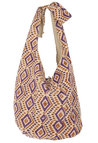 GURU SHOP Boho Umhängetasche, Blockdruck Schultertasche, Schulterbeutel, Shopper - Model 1, Unisex - Erwachsene, Baumwolle, 35x49x30 cm GURU SHOP Boho Umhängetasche, Blockdruck Schultertasche, Schulterbeutel, Shopper - Model 1, Unisex - Erwachsene, Baumwolle, 35x49x30 cm von GURU SHOP