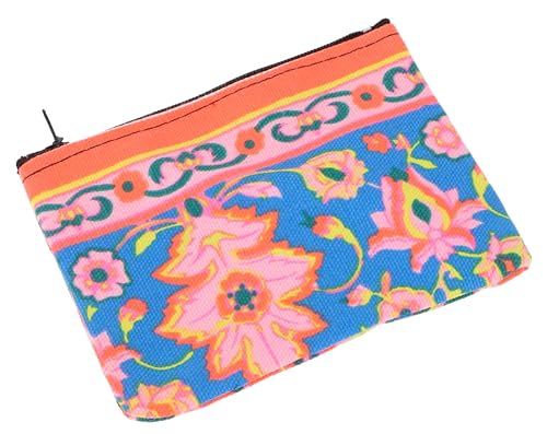 GURU SHOP Buntes Boho Portemonnaie, Upcyceling Geldbeutel aus Stoff - Blau/orange, Herren/Damen, Baumwolle, Size:One Size, 10x13x1 cm, Portemonnaies von GURU SHOP