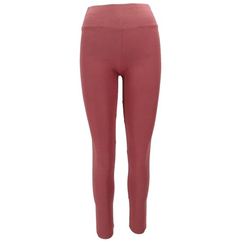 GURU SHOP Farbige Damen Leggings, Stretch Sporthose Für Frauen, Yogahose mit Breitem Bund - Zimt, Synthetisch von GURU SHOP