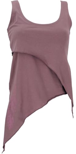 GURU SHOP Festival Elfen Top aus Bio-Baumwolle, Lagentop, Pixitop - Altrosa, Damen, Size:L von GURU SHOP