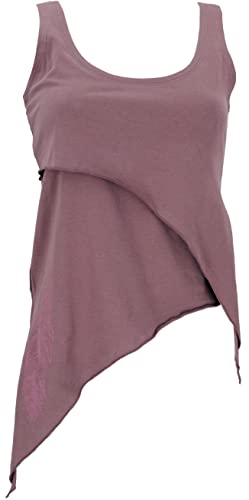 GURU SHOP Festival Elfen Top aus Bio-Baumwolle, Lagentop, Pixitop, Altrosa, Size:M (38) von GURU SHOP