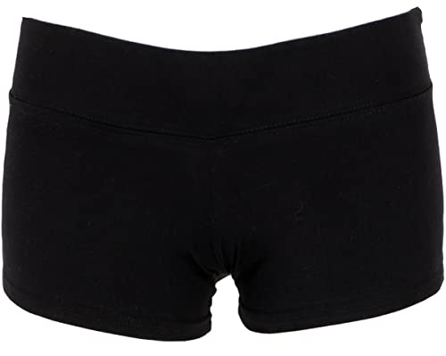 GURU SHOP Goa Pantys, Hotpants, Bikini Shorts, Schwarz, Baumwolle, Size:S (36) von GURU SHOP
