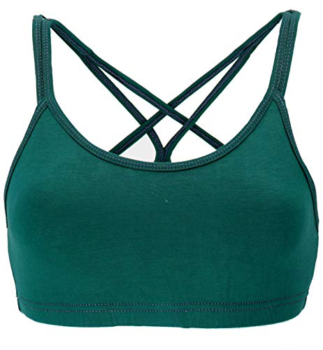 GURU SHOP Goa Psytrance Bikini Top, Top, Yoga Bra, Yogatop, Petrol, Synthetisch, Size:M (38) von GURU SHOP