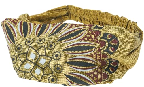GURU SHOP Haarband, Kopfband, Bandana mit Farbenfrohem Mandala, Kopfbedeckung - Khaki, Herren/Damen, Baumwolle GURU SHOP Haarband, Kopfband, Bandana mit Farbenfrohem Mandala, Kopfbedeckung - Khaki, Herren/Damen, Baumwolle von GURU SHOP