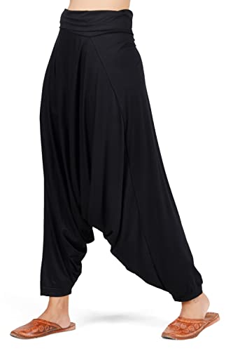 GURU SHOP Haremshose, Pluderhose, Pumphose, Aladinhose, Damen, Schwarz, Synthetisch, Size:40 von GURU SHOP